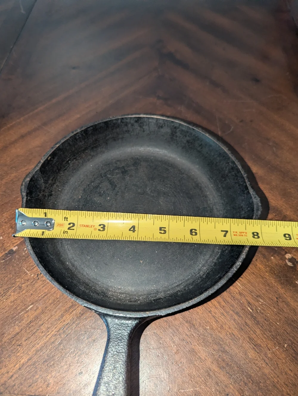 Vintage 8 Inch Korean Cast Iton Skillet